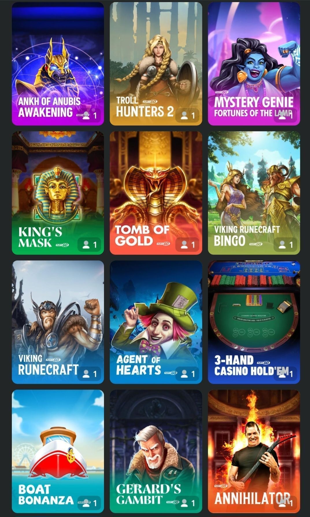 Glory Casino game